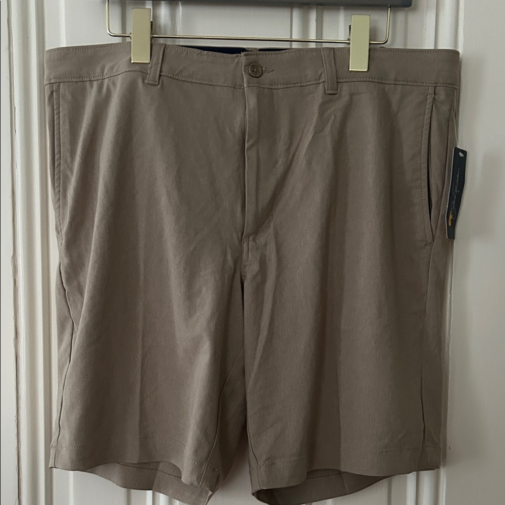 Men's Tan Golf Shorts